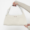Gucci Off White Jacquard And Leather Shoulder Bag