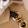 Gucci Marmont Burgundy Crochet Houndstooth Wool Shoulder Bag