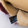Gucci Marmont Burgundy Crochet Houndstooth Wool Shoulder Bag