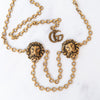 Gucci Lions Logo Chain Belt