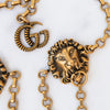 Gucci Lions Logo Chain Belt