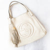 Gucci Soho Off White Tassel Leather Shoulder Bag
