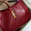 Gucci Jackie 1961 Burgundy Small Leather Shoulder Bag