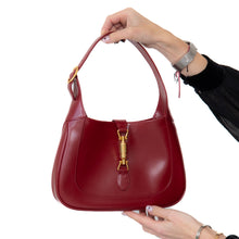  Gucci Jackie 1961 Burgundy Small Leather Shoulder Bag