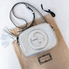 Gucci Blondie Silver Leather Bag