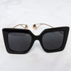Gucci Black Square Frame Sunglasses
