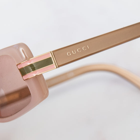 Gucci Vintage Pink Brown Sunglasses