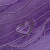 Gucci Mini Thiara Purple Crocodile Leather Top Handle Bag