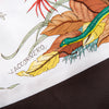 Gucci Vintage Brown Funghi Silk Scarf