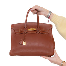  Hermes Birkin 35 In Sienne Togo Leather With Gold Tone Hardware