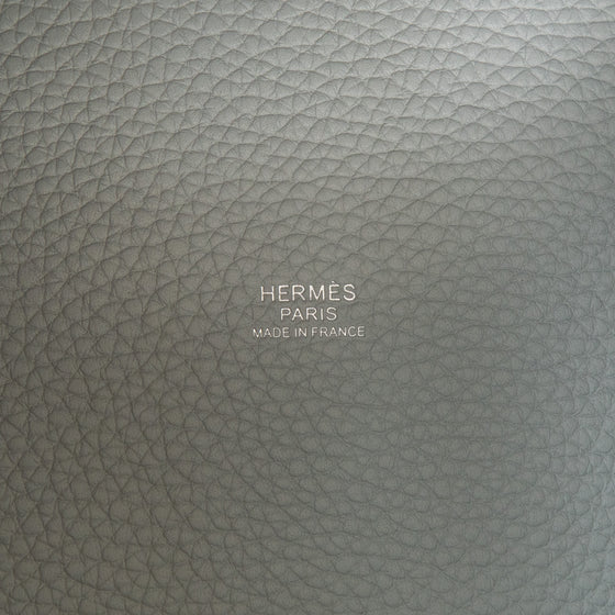 **UNUSED** Hermès 2025 Picotin Lock Bag 18 Bleu Glacier Taurillon Clemence Leather With  Palladium Hardware