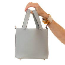  **UNUSED** Hermès 2025 Picotin Lock Bag 18 Bleu Glacier Taurillon Clemence Leather With  Palladium Hardware