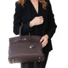 Hermes Birkin 35 Chocolate Togo Leather Bag