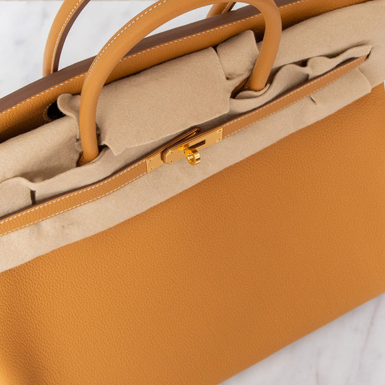 **UNUSED ** Hermes Birkin 40 Natural Sable Veau Togo Leather  Bag 2025