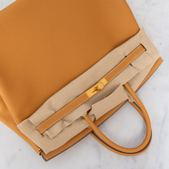 **UNUSED ** Hermes Birkin 40 Natural Sable Veau Togo Leather  Bag 2025