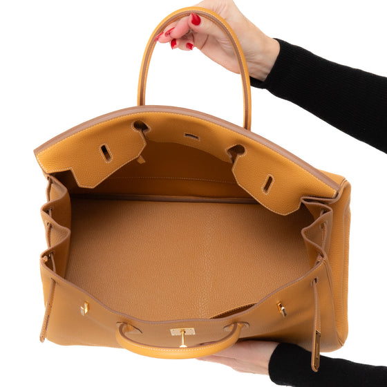 **UNUSED ** Hermes Birkin 40 Natural Sable Veau Togo Leather  Bag 2025