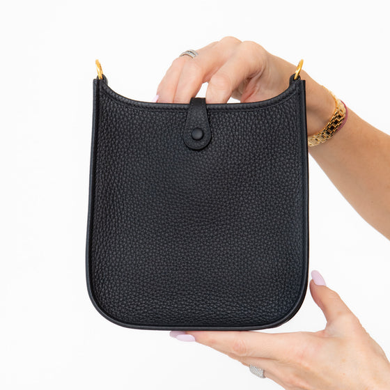 **UNUSED** Hermes Mini Evelyne 16 Black Leather Bag