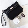 Hermès Kelly Depeches 25 Black Togo Leather And Black Woolycot Pouch