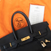 Hermes Birkin 35 In Black Veau Togo Leather With Gold Tone Hardware