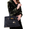 Hermes Birkin 35 In Black Veau Togo Leather With Gold Tone Hardware