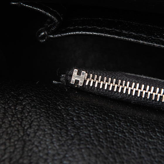 Hermes Jypsiere 34 Black Clemence Leather Crossbody Bag