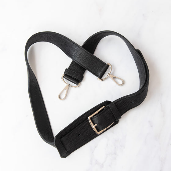 Hermes Jypsiere 34 Black Clemence Leather Crossbody Bag