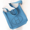 Hermes Blue Jean Leather Evelyne 29 Bag