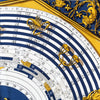 Hermes Blue Dies et Hore Astrology Silk Scarf