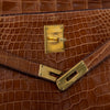 Hermes Vintage Kelly 28 Miel Crocodile Bag