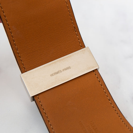 Hermes Etoupe Leather Collier de Chien Bracelet