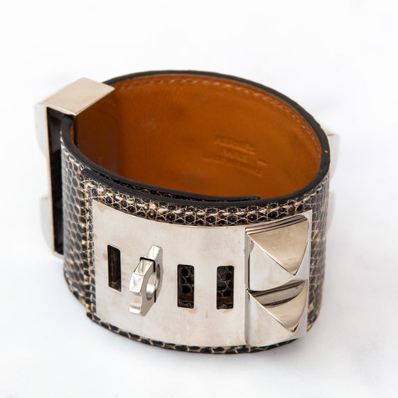 Hermes rood oranje Collier De Chien manchetmaat klein
