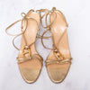 Hermes Chaine d'Ancre Gold Leather Heel Sandals