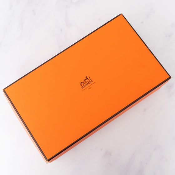 Hermes Green Velvet Flat Pumps