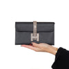 Hermes Black Swift Leather Jigé Élan 29 Touch Clutch Bag
