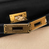 **UNUSED** Hermes Kelly 28 Black Box Leather Bag 2025