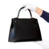 **UNUSED** Hermes Kelly 28 Black Box Leather Bag 2025