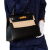 **UNUSED** Hermes Kelly 28 Black Box Leather Bag 2025