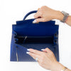 Hermes Kelly 28 Sellier Bleu Electricque Veaux Epsom 2023 Leather Bag
