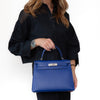 Hermes Kelly 28 Sellier Bleu Electricque Veaux Epsom 2023 Leather Bag