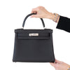 **UNUSED**  Hermès Kelly Retourne 28 Black Veau Togo Leather Bag 2026