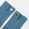 Hermes Blue Jean Leather Clou de Selle Gloves