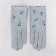  Hermes Blue Lin Leather Gloves