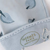 Hermes Blue Lin Leather Gloves