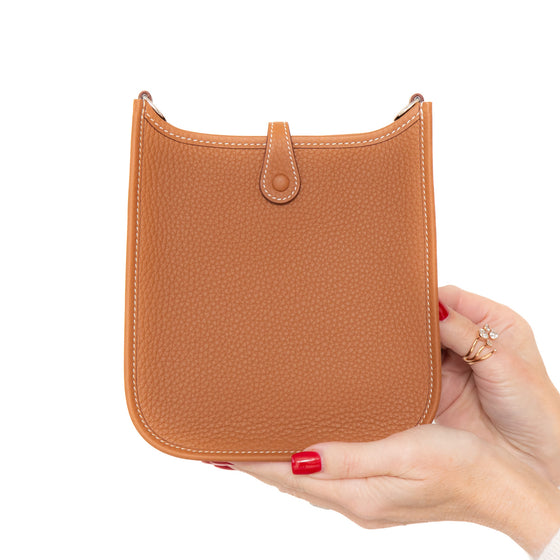 **UNUSED** Hermes Gold Mini Evelyne 16 Amazone Bag 2025