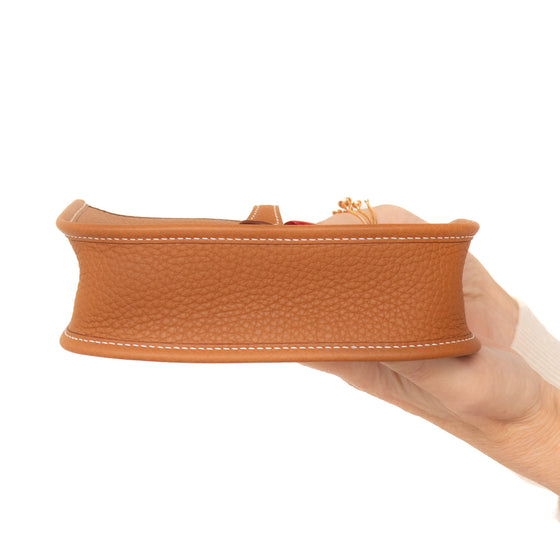 **UNUSED** Hermes Gold Mini Evelyne 16 Amazone Bag 2025