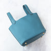 **UNUSED** Hermès  Picotin Lock 18 Bleu Jean Taurillon Clemence Leather Bag