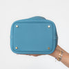 **UNUSED** Hermès  Picotin Lock 18 Bleu Jean Taurillon Clemence Leather Bag