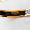 Hermes Pink Gold Plated Cliquetis Bangle