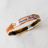 Hermes Pink Gold Plated Cliquetis Bangle