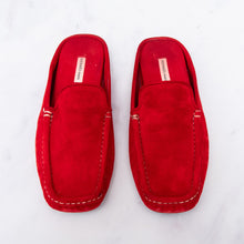 Hermes Red Suede  Slides